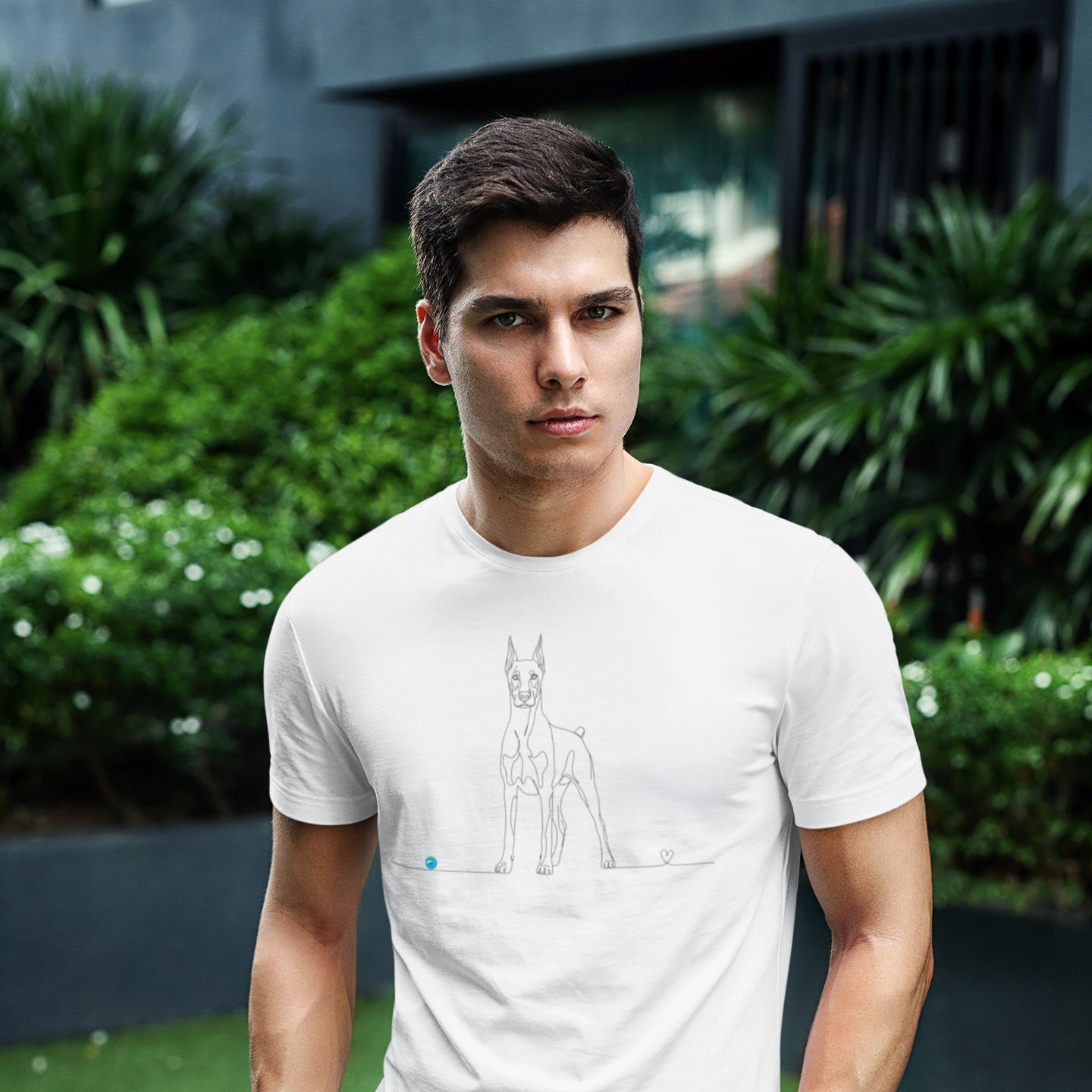 t-shirt dobermann