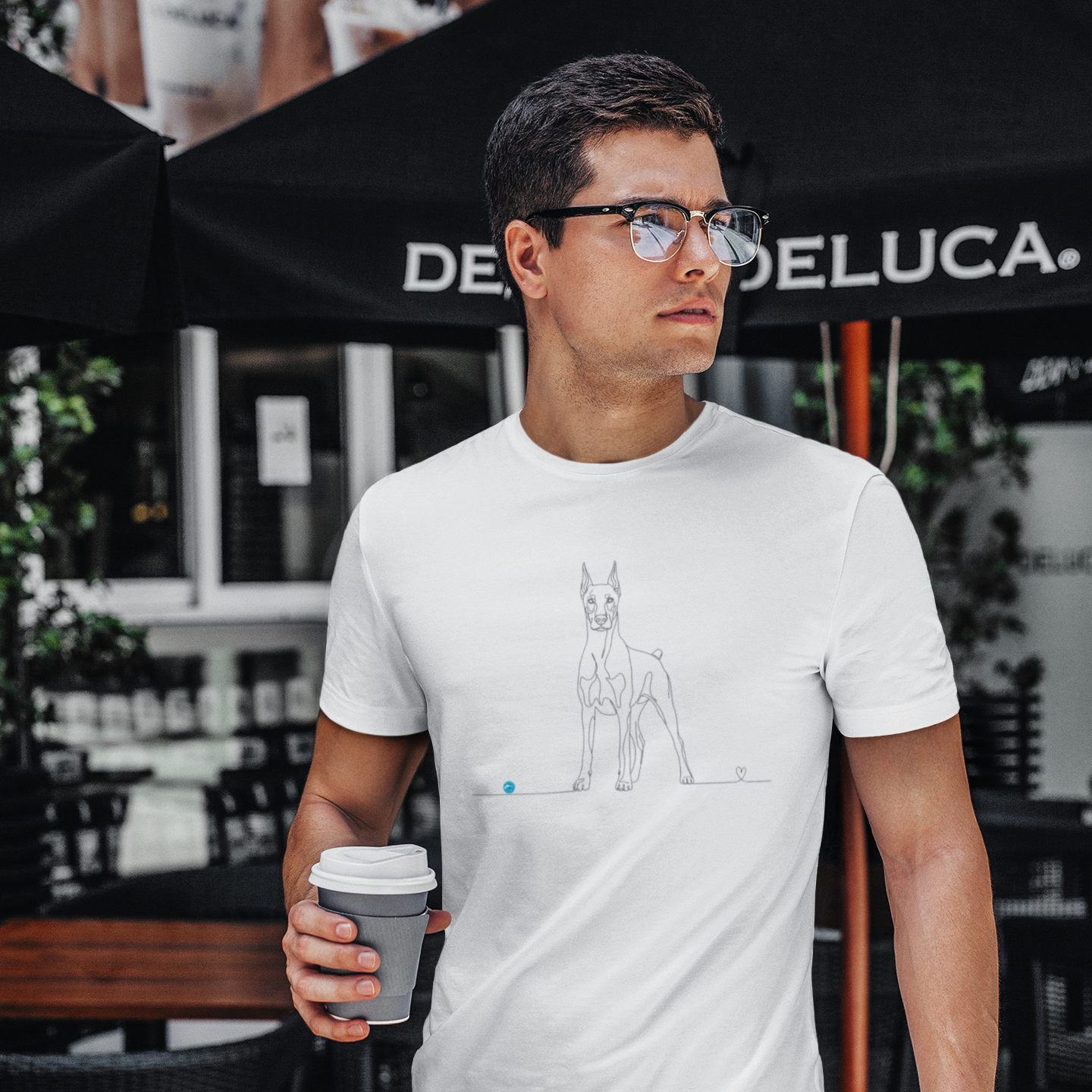 t-shirt dobermann