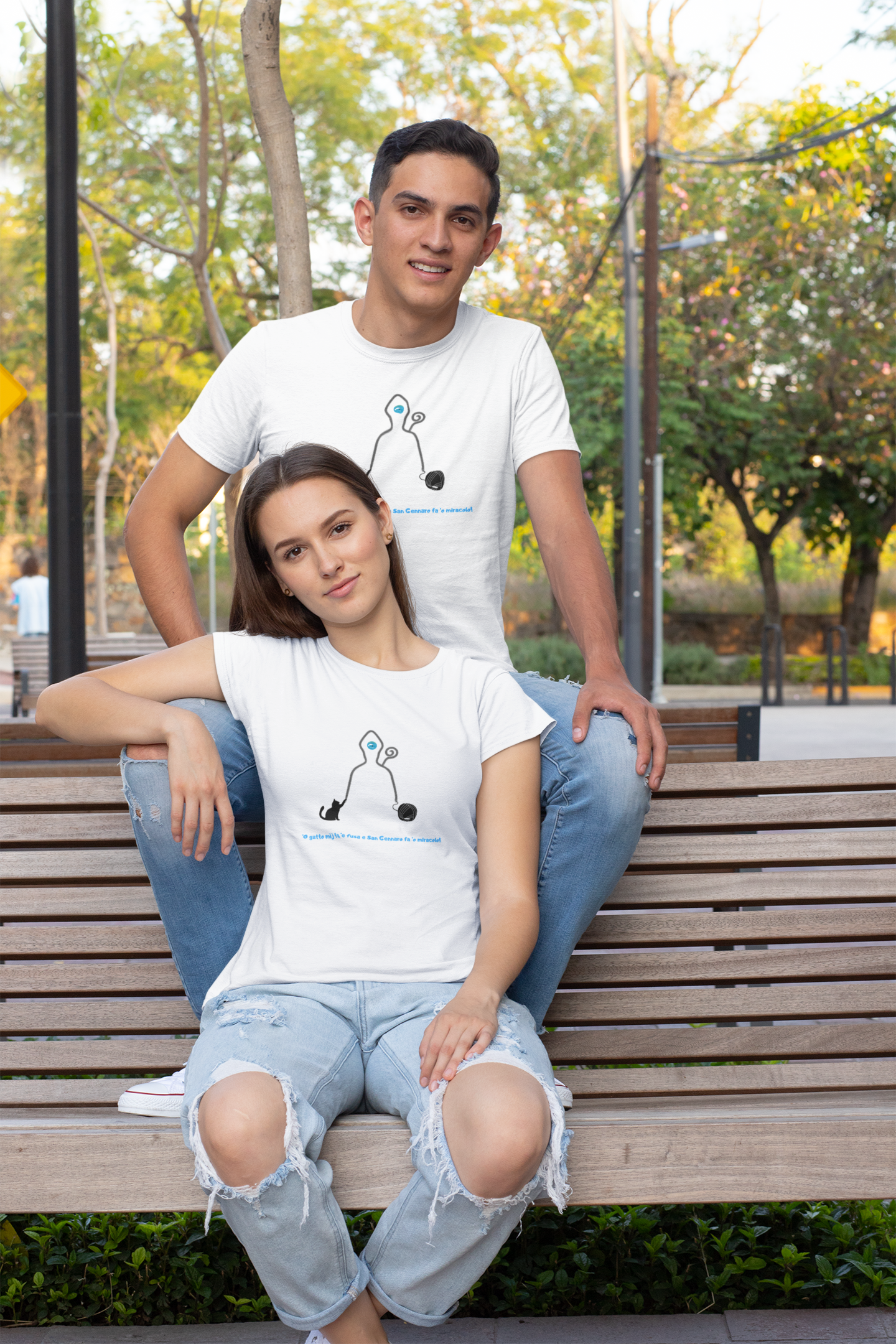 T-Shirt Unisex "San Gennaro" – 100% Cotone Biologico & Design Giocoso