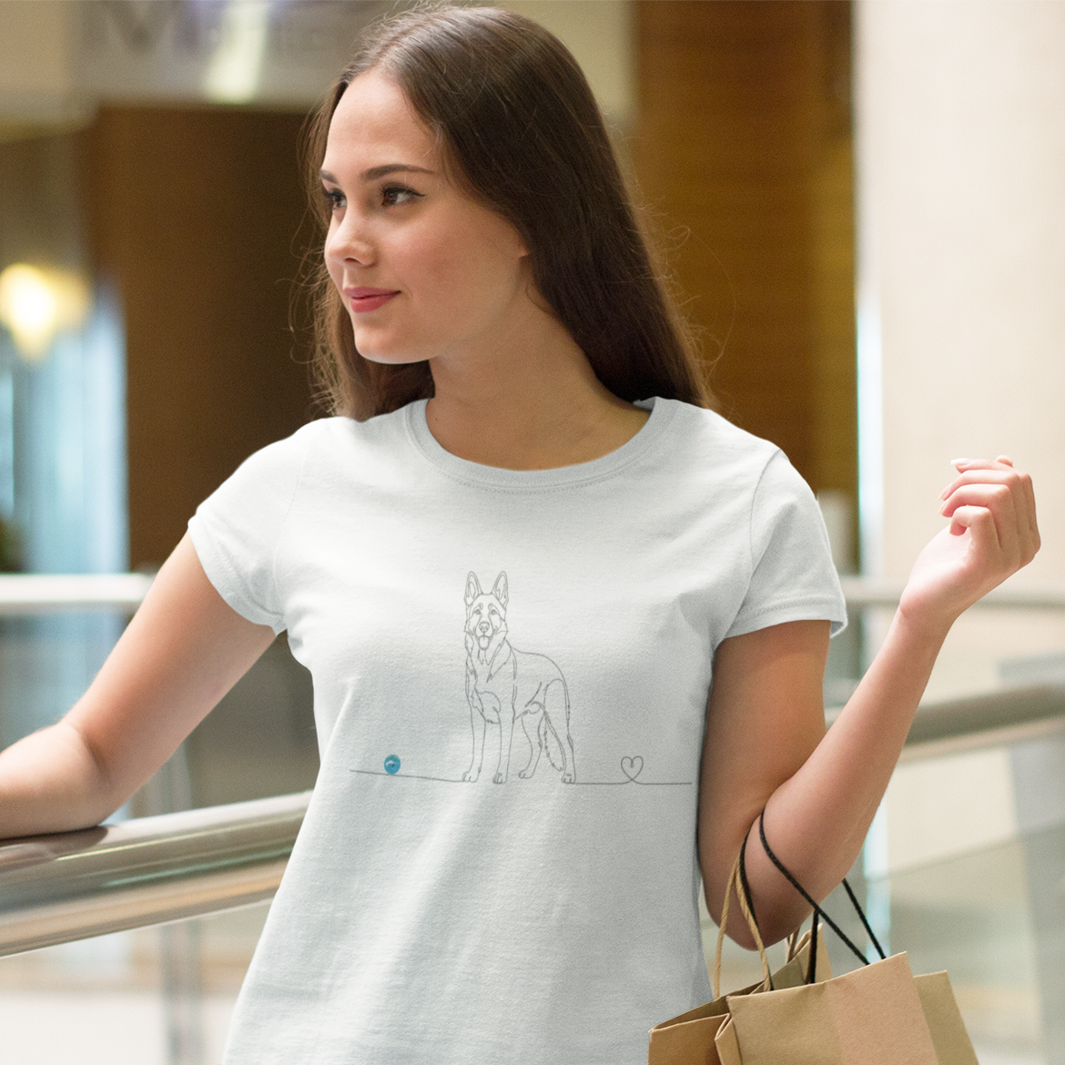 t-shirt pastore tedesco