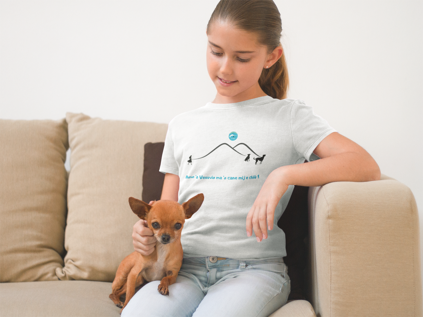 T-shirt bambina Vesuvio