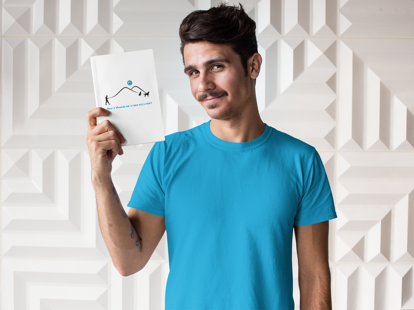 Diario con copertina rigida vesuvio con figura maschile