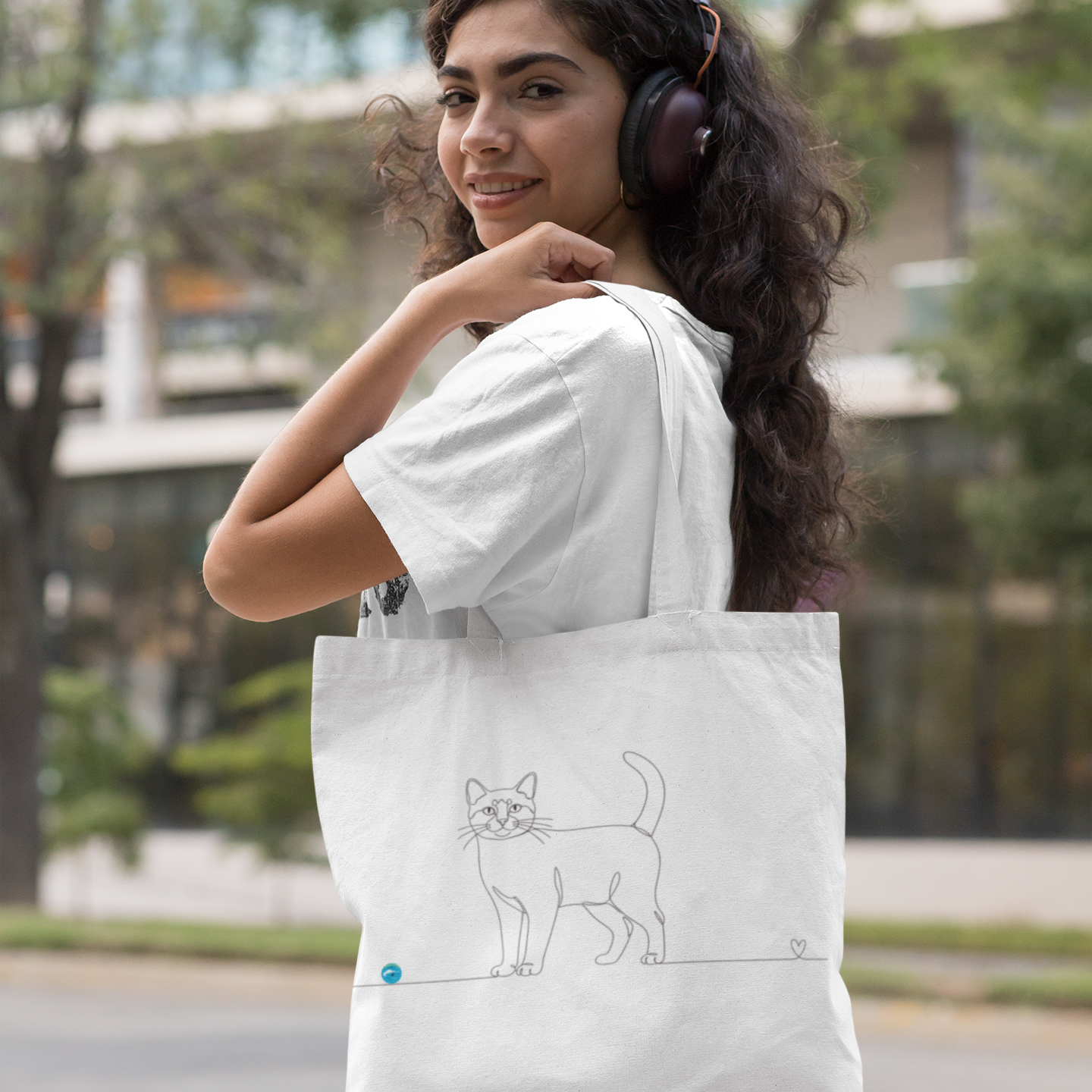 borsa con gatto a pelo corto