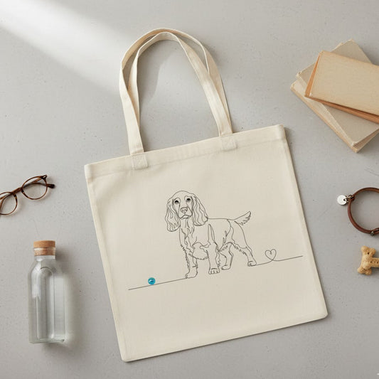 Borsa eco-friendly -Cocker e cuore - Art Line