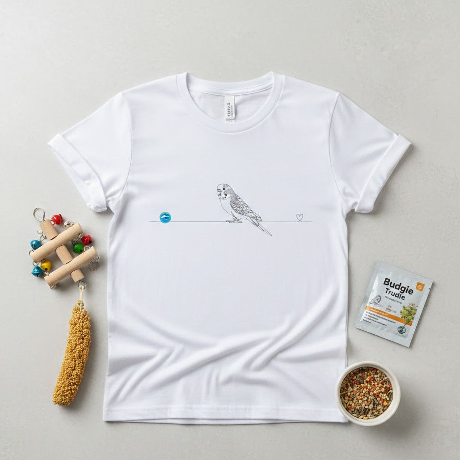 t-shirt pappagallino