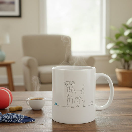 Tazza Jack Russell - Line Art