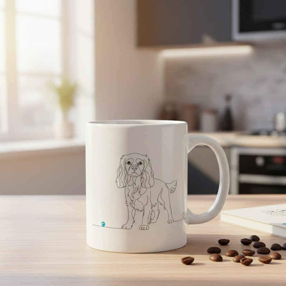 Tazza Cavalier King Charles - Art Line