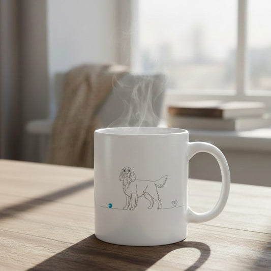Tazza Setter e cuore - Line Art