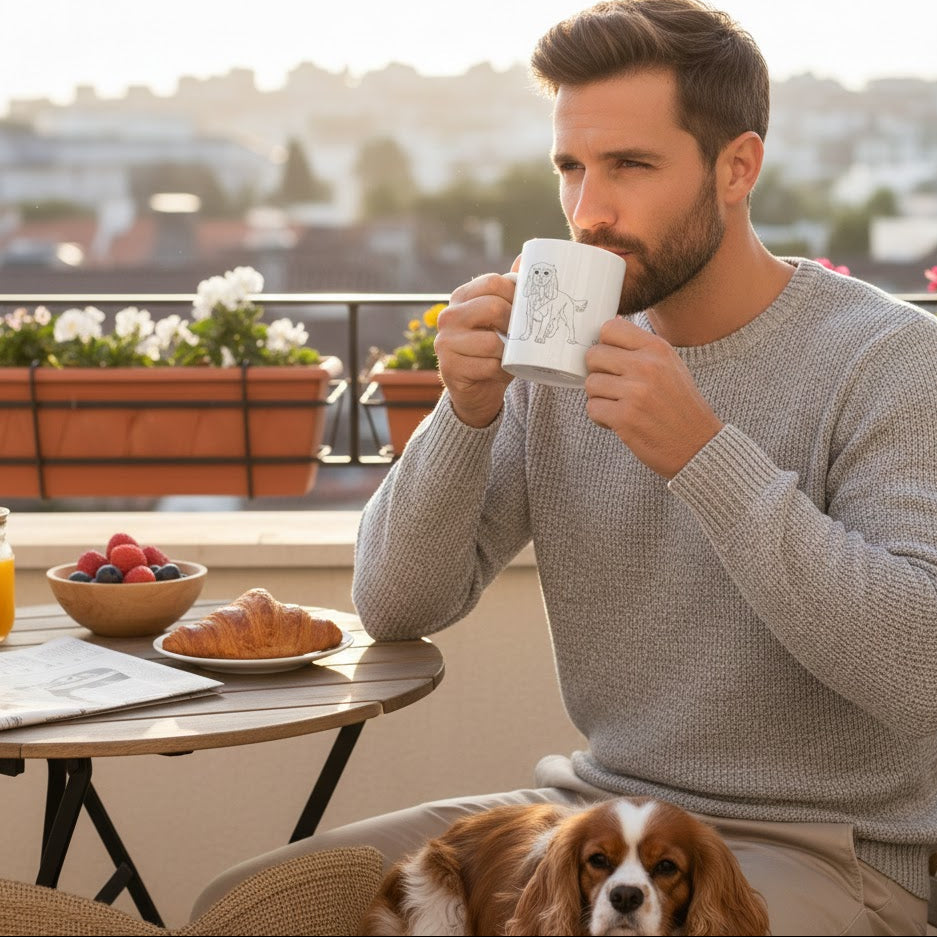 Tazza Cavalier King Charles - Art Line