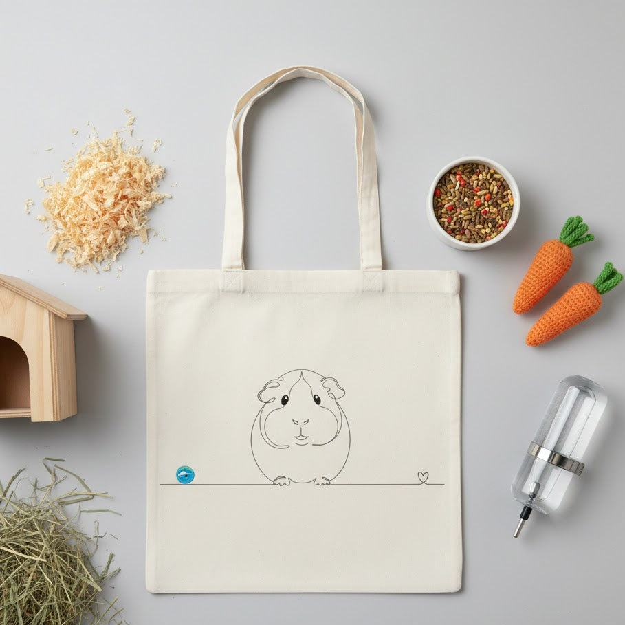 borsa con porcellino d'india