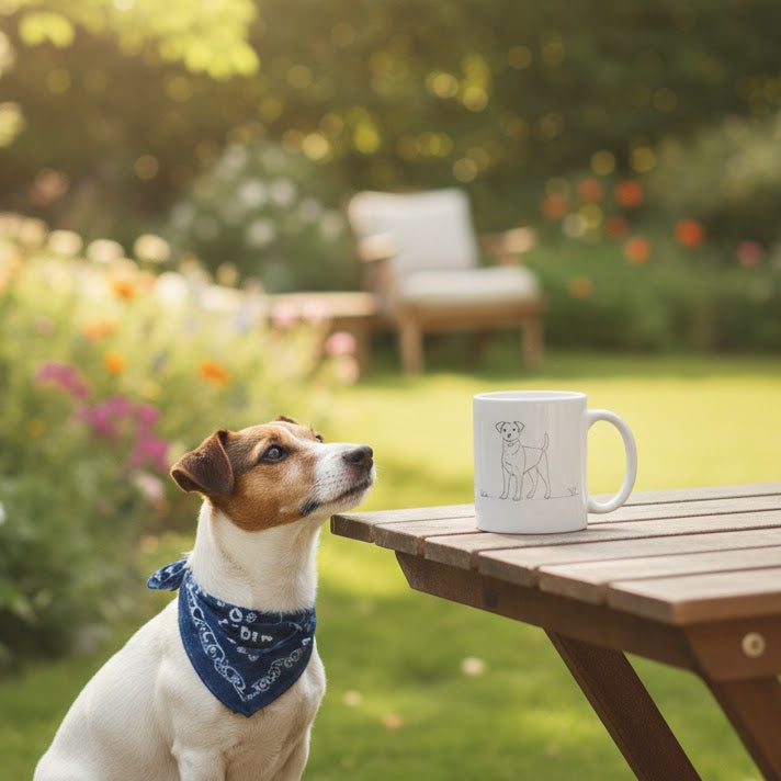 Tazza Jack Russell - Line Art