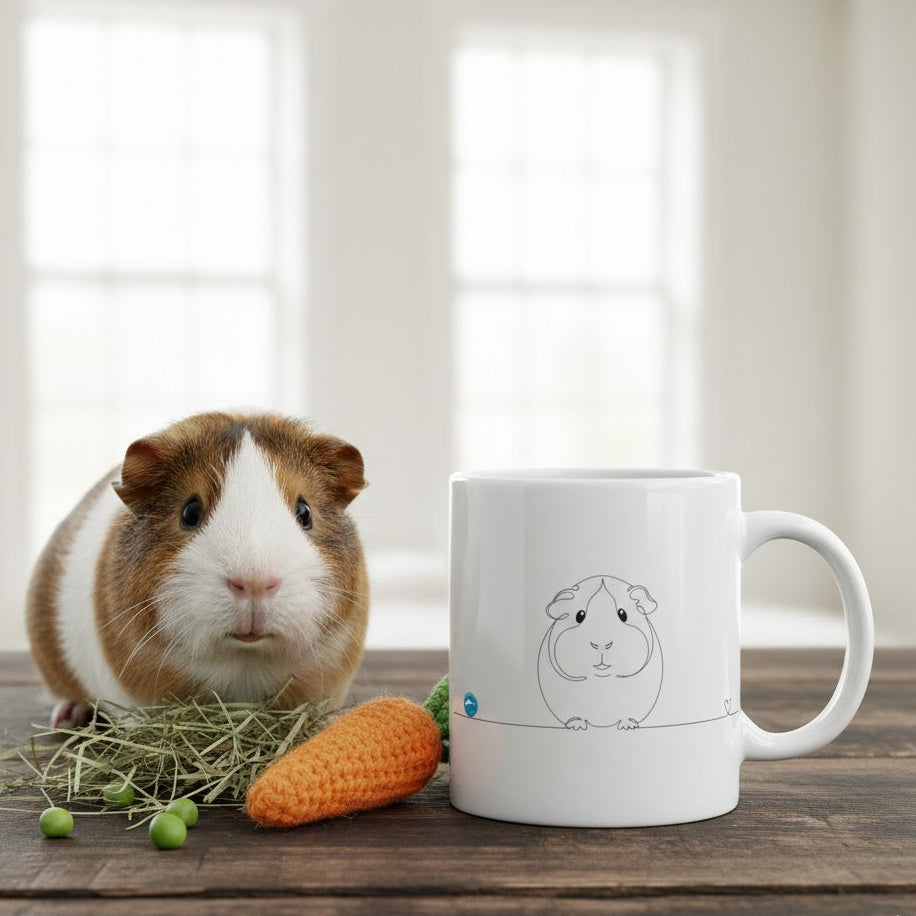 tazza con porcellino d'india