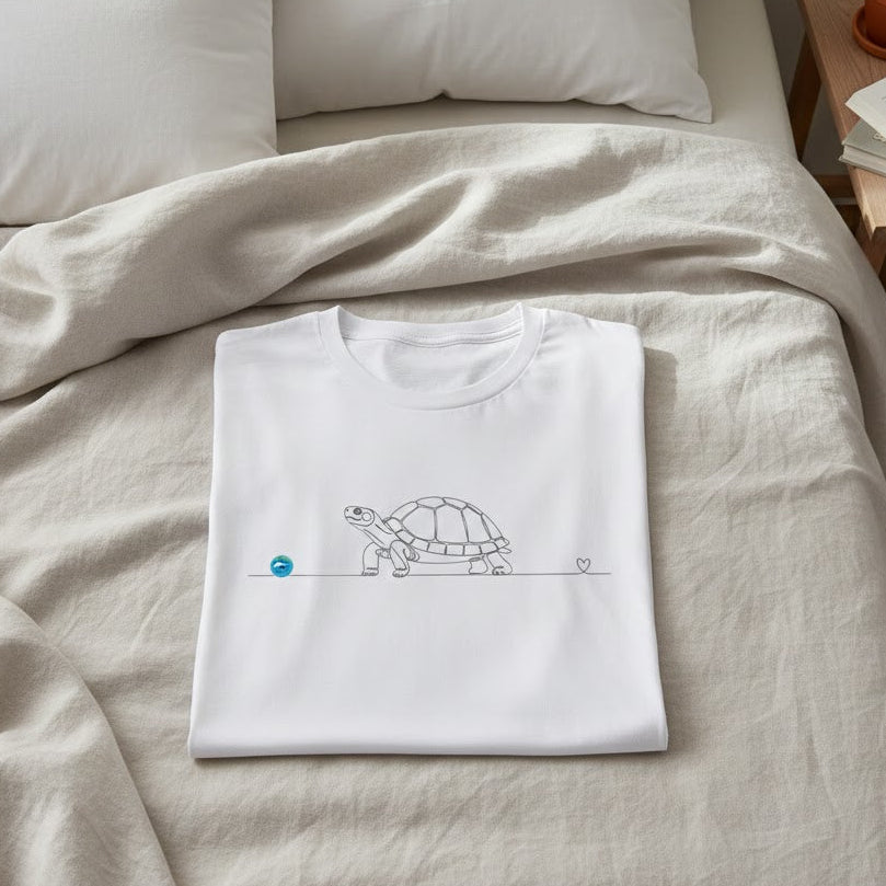 t-shirt con tartaruga