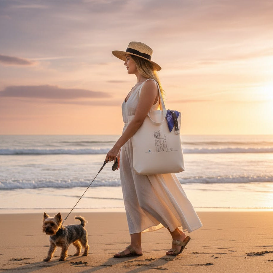 Borsa in cotone Eco-Friendly - Yorkshire e cuore - Line Art