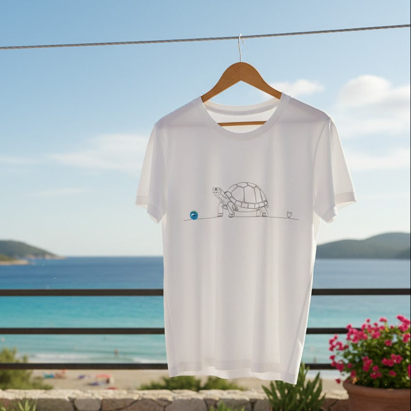 t-shirt con tartaruga
