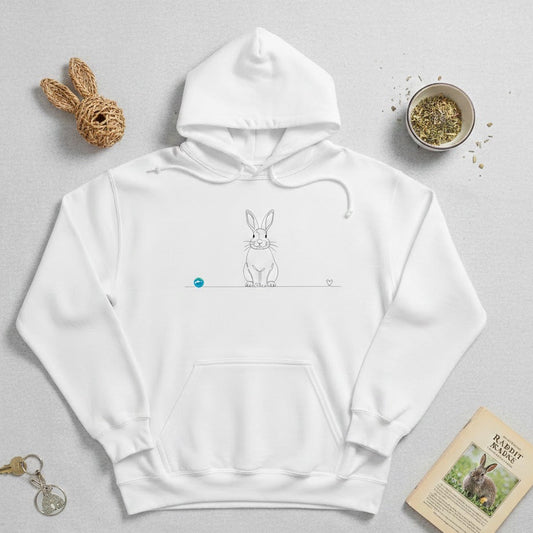 felpa con coniglio line art