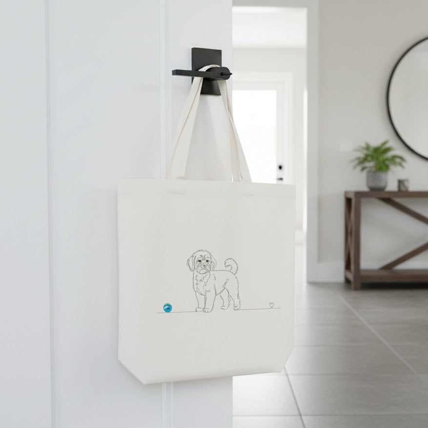 Borsa eco-friendly - Maltipoo e cuore - Line Art